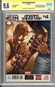 Amazing Spider-Man 4 CBCS 9.6 Firmado por Victor Olazaba y Edgar Delgado 1st Silk - Imagen 1 de 2