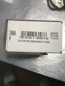 U.S. Mint Native American 1 Dollar Coin 2024 one Roll 24NA P sealed in box - Picture 1 of 6