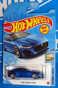Hot Wheels New For 2021 Factory Fresh Series #25 2020 Jaguar F-Type Blue w 10SPs - Picture 1 of 2