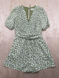 Heartloom Strampler Shorts grün gefüttert kurz gesmokte Taille Gr. XS seidig St Patrick’s - Bild 1 von 5