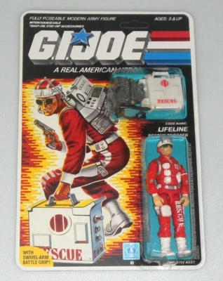 *RECARDADO* 1986 Vintage G.I. Figura GI Joe 3.75 ARAH Lifeline v1 *100% Completa Foto 1 de 4