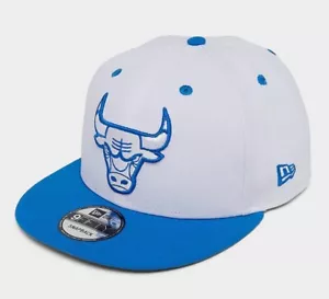 New Era Chicago Bulls Snapback Hat Match Jordan 4 Military Blue 6 Sport Blue - Picture 1 of 3