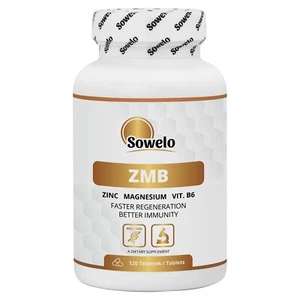 ZMB – Magnesio, Zinc, Vit B6 – Comprimidos – Sueño, Regeneración, Noche – Sowelo - Imagen 1 de 8
