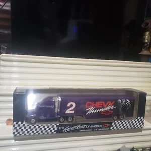 Ertl 3583 1993 1/64 SPORTS IMAGE #2 HEARTBEAT of AMERICA CHEVY Transporter 7,500 - Picture 1 of 6