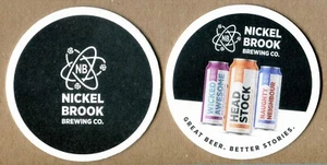 NICKEL BROOK BREWING CO. Kopf, böse, freche KANADA BIERDECKEL UNTERSETZER SOUS-BOCK - Bild 1 von 3