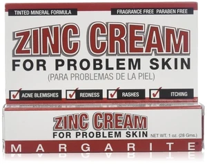 Margarite Kosmetik Zink Creme für Problemhaut ohne Duft 28 Gramm 1 Unze - Bild 1 von 2