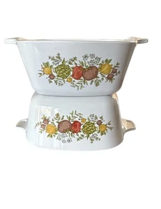 Vintage Corning Ware Spice of Life P-43-B 2 3/4 Cup Mini Casseroles - Picture 1 of 5