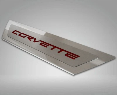 Alféizares de puerta exterior rojo granate "Corvette" 2 piezas para Chevy Corvette 05-13 [pulido] Foto 1 de 2