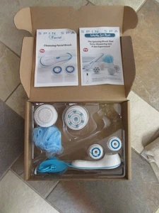 Spin Spa Body Replacement Attachments and Spin Spa Facial Cleansing Brush-Blue - Picture 1 of 1