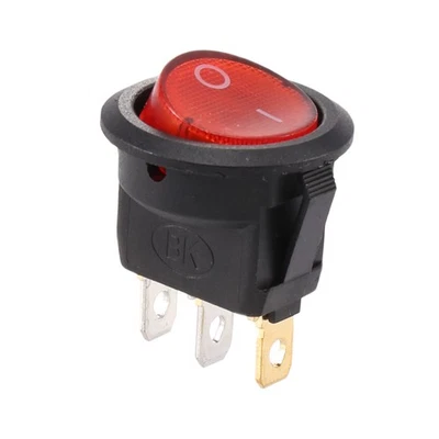 2X(Interrupteur A Bascule Bipolaire ON OFF Rouge 3 Broches 220V X6O6)8803 - Photo 1/3