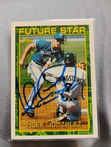 1994 Topps Alex Gonzalez Future Star Card Auto - Picture 1 of 2