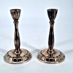 Paar 2 versilberte Kerzenständer WMA Roger Oneida - Bild 1 von 8