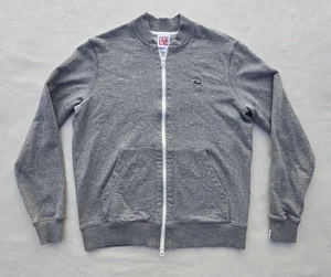 Lacoste Live Sweatshirt Herren klein grau durchgehender Reißverschluss Bomber Taschen SH9483 - Bild 1 von 12