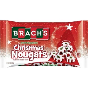 Turrones de Navidad Brachs menta 11 oz dulces hechos a mano envueltos individualmente - Imagen 1 de 2
