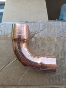W02747E 1 107-L COP CxC LT 90 ELL (1-1/8 OD) - Elkhart COPPER SWEAT EPC 1 pieza - Imagen 1 de 4