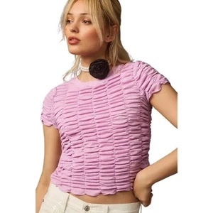 House Of Harlow Coral Short Sleeve Ruched Medium - Picture 1 of 5