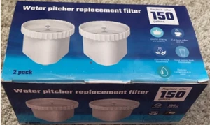 New Water Pitcher Replacement Filter 2-Pack For Epic Pure, Seychelle, Aquagear - Picture 1 of 1