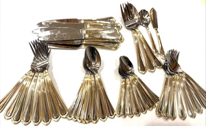 Towle “Vienna (Gold)” 45-Piece Stainless Flatware Service for 8 NICE! - Picture 1 of 6