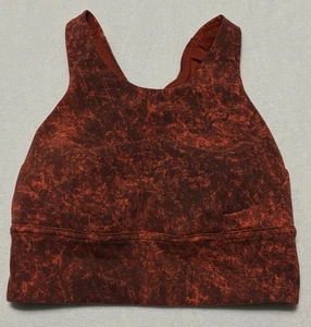 Lululemon Wunder Train Long Line BH High Neck Damen Größe 4 Yoga Gym LW2CYJS - Bild 1 von 8