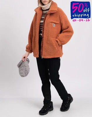 RRP€447 ISABELLE BLANCHE PARIS Eco Fur Teddy Jacket Size XS Logo Made in Italy - Image 1 of 4