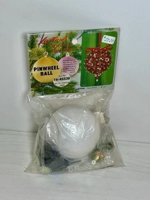 NUEVO De colección LeeWards BOLA DE MOLINETE VERDE AZUL Navidad Navidad Lentejuelas Adorno Foto 1 de 4