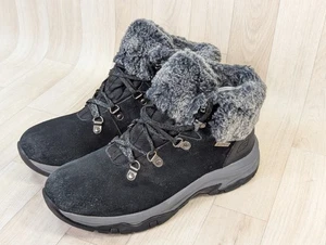 Stivali invernali impermeabili Skechers / neri foderati soffici impermeabili taglia UK 7 - Foto 1 di 8