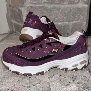 Neuwertige 2018 Skechers D’Lites Rose Bloom Leder Schuhe Sneaker 9,5 Damen 13084 - Bild 1 von 8
