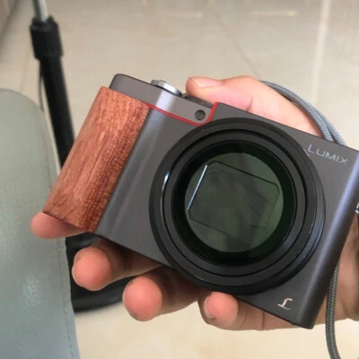Skidproof Hand Grip Holder F Panasonic LUMIX DMC- LX10 ZS110 Wood Sticker Handle - Image 1 of 4