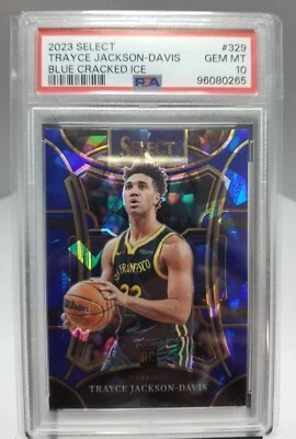 🏀💎2023 Select Trayce Jackson-Davis Blue Cracked Ice #329 PSA 10 MINT 👀 - Image 1 of 3