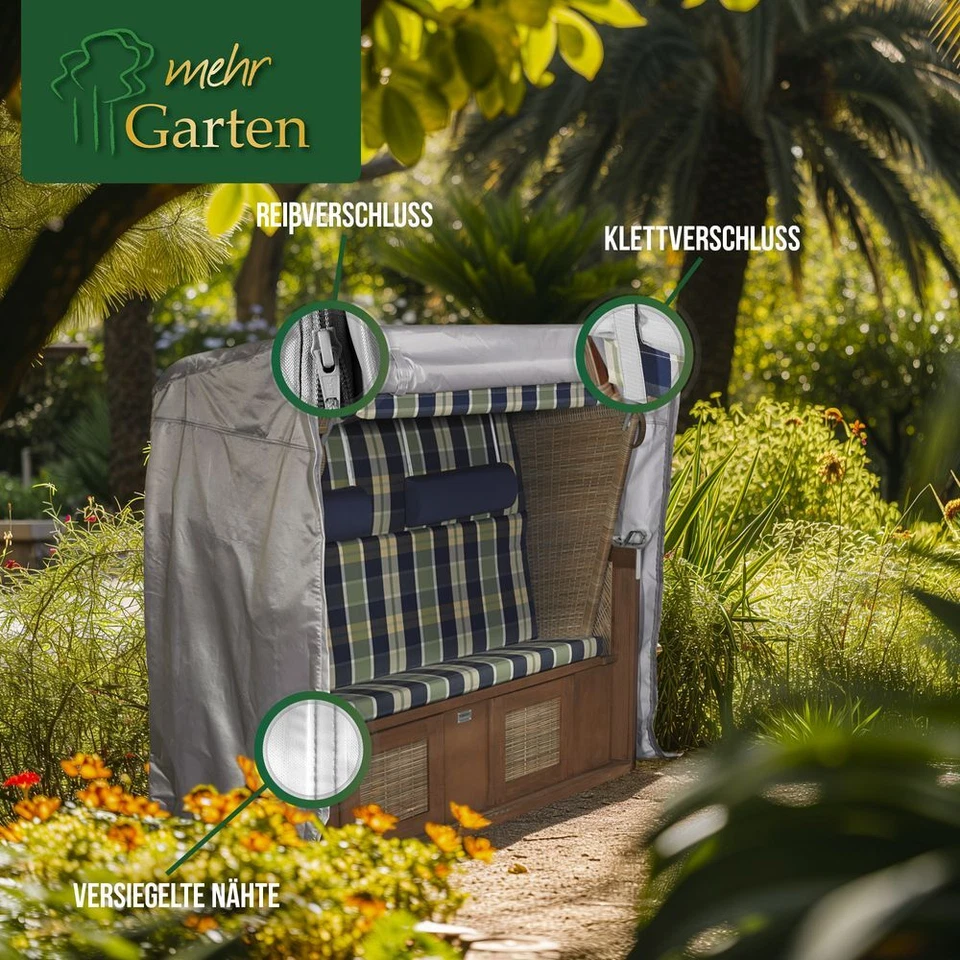 Strandkorb Schutzhülle Abdeckhaube Abdeckung Schutzplane Schutzhaube Wasserdicht - Bild 1 von 1