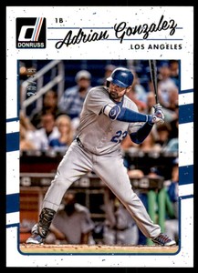 2017 Donruss Aqueous Test Proof #112 Adrian Gonzalez /49