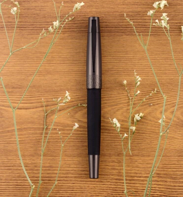 Pluma Estilográfica HongDian 6013 Metal NEGRA EF/F/Doblada Plumín Oficina Escritura Tinta Regalo Pluma Foto 1 de 4