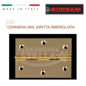 CERNIERA OTTONE SMERIGLIATO PER MOBILI MOBILE ANTA ANTE 60 X 50 PIANA A FILO - Foto 1 di 5