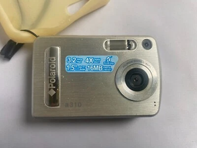 Polaroid a310 3.2MP Digital Camera - Silver - Tested & Working - Image 1 of 4