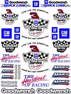 R/C MODEL Decal Sticker SHEET 1/12 - 1/10 - DIE CUT SHAPES - Picture 1 of 2