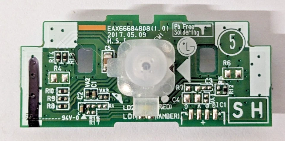 LG 28MQ780-B 28MQ780-B.AEK MONITOR MENU POWER BUTTON EAX69784902(1.2) *S26* - Image 1 of 1