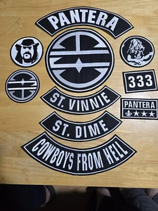 EMBROIDERED PANTERA CFH FULL PATCH SET 10pcs (Please Read Ad) - Picture 1 of 18