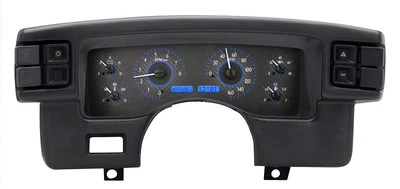 Dakota Digital 90-93 Ford Mustang Analog Gauges Kit Carbon Blue VHX-90F-MUS-C-B - Image 1 of 4