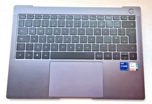 Huawei Matebook X Pro MACHD-WFE9 Palmrest UK Keyboard Top Case Touchpad GREY - Afbeelding 1 van 4