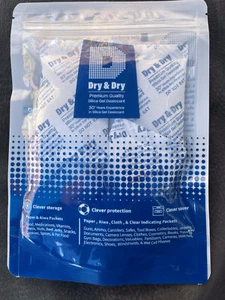 Gel de sílice desecante seco y seco calidad premium de 5 gramos, paquete doble (NUEVO) - Imagen 1 de 3