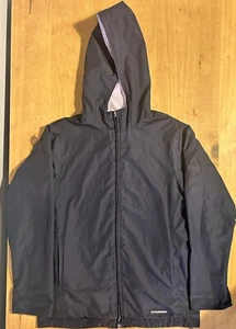 Maine New England Woman's Coat/Jacket, Reversible Hooded Navy/ White, Size UK 10 - Picture 1 of 12