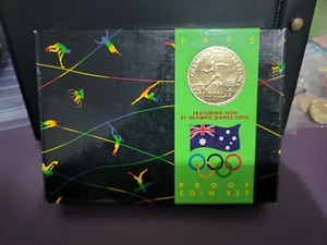 Juego de monedas a prueba de Australia 1992 Olimpiada de Barcelona $1 Juegos Olímpicos - Imagen 1 de 4
