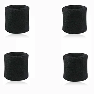 4 Muñequeras Deportivas Pulseras Unisex Años 80 Fitness Sudaderas Gimnasio Tenis - Imagen 1 de 1