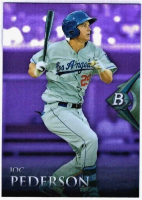 JOC PEDERSON - 2014 BOWMAN PLATINUM CHROME PROSPECTS PURPLE REFRACTOR RC - Image 1 of 2