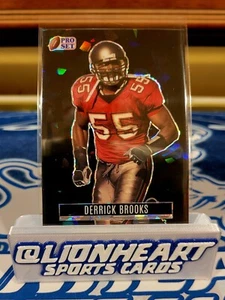 2023 Leaf Pro Set Metal Retro BLACK ICE #RB-55 Derrick Brooks # /4 Tampa Bay SSP - Picture 1 of 2