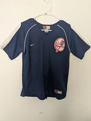 Nike MLB New York Yankees Derek Jeter #2 Baseball Jersey Youth Size M Medium - Image 1 of 4