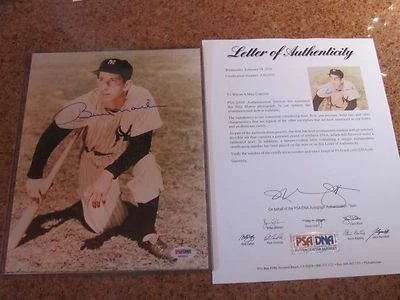 Billy Martin Autographed 8x10 Photo NY Yankees  PSA Certified - Image 1 of 4