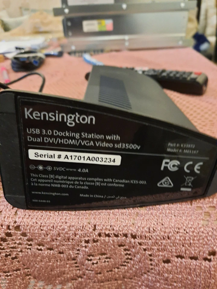 Kensington SD3500v Dual-Dockingstation USB3.0 (Dockingstation) Ohne Netzteil  - Bild 1 von 1