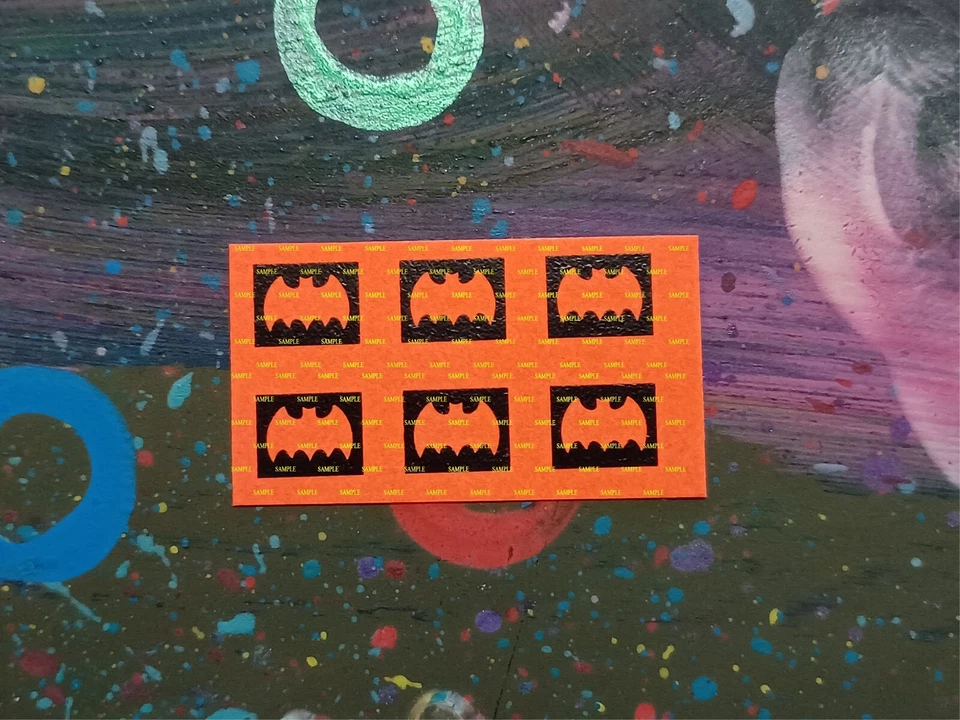 Corgi 69 Jr Batmobile Original Style Reproduction Stickers ( Set of 6 ) - Image 1 of 1