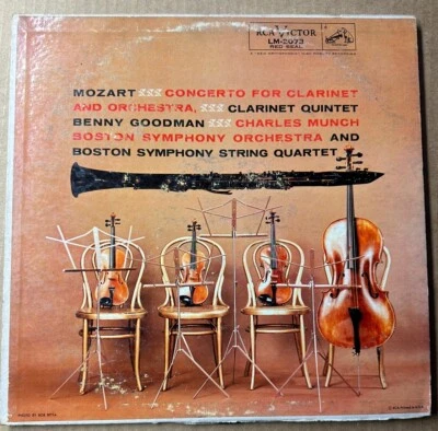 Mozart Concerto For Clarinet and Orchestra, Munch Clarinet Quintet Benny Goodman - Image 1 of 2